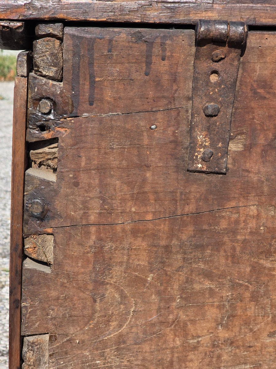Rustic Trentino Chest, 18th Century-photo-4