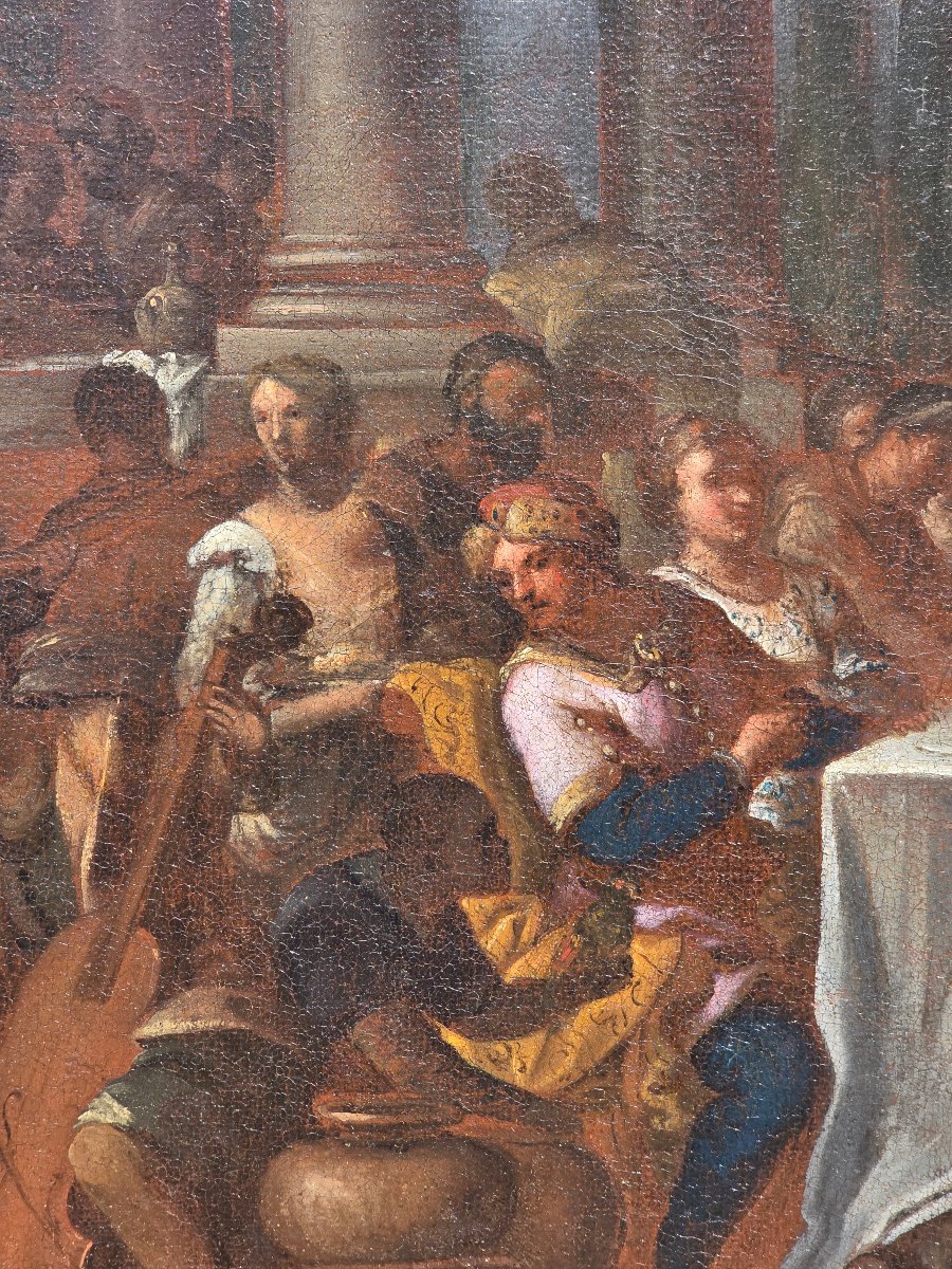 Les Noces de Cana – Entourage de Paolo Veronese, École vénitienne, XVIe siècle-photo-4