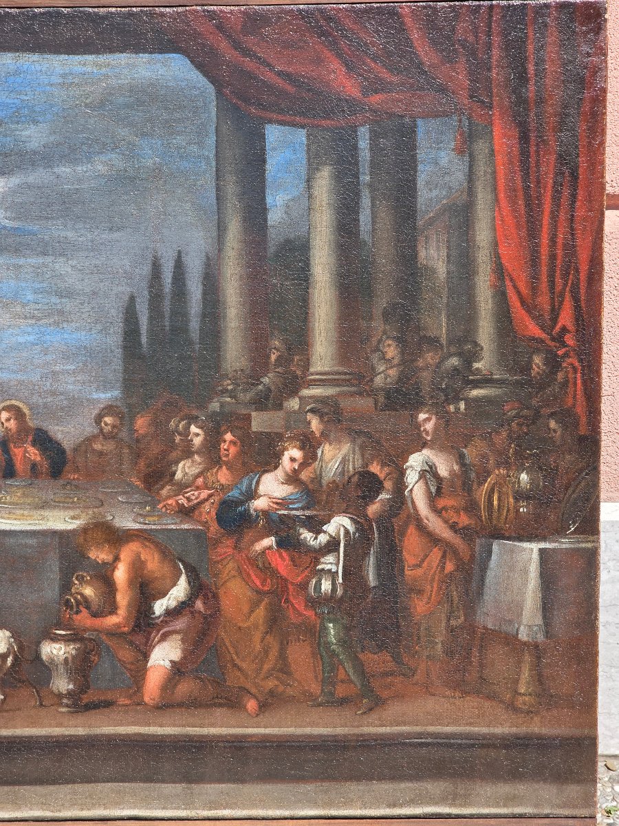 Les Noces de Cana – Entourage de Paolo Veronese, École vénitienne, XVIe siècle-photo-6