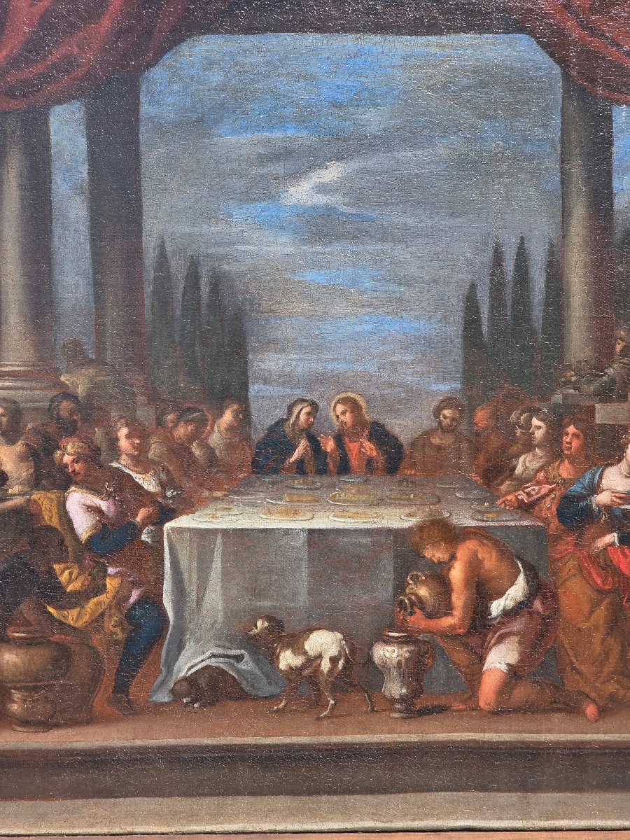 Les Noces de Cana – Entourage de Paolo Veronese, École vénitienne, XVIe siècle-photo-7