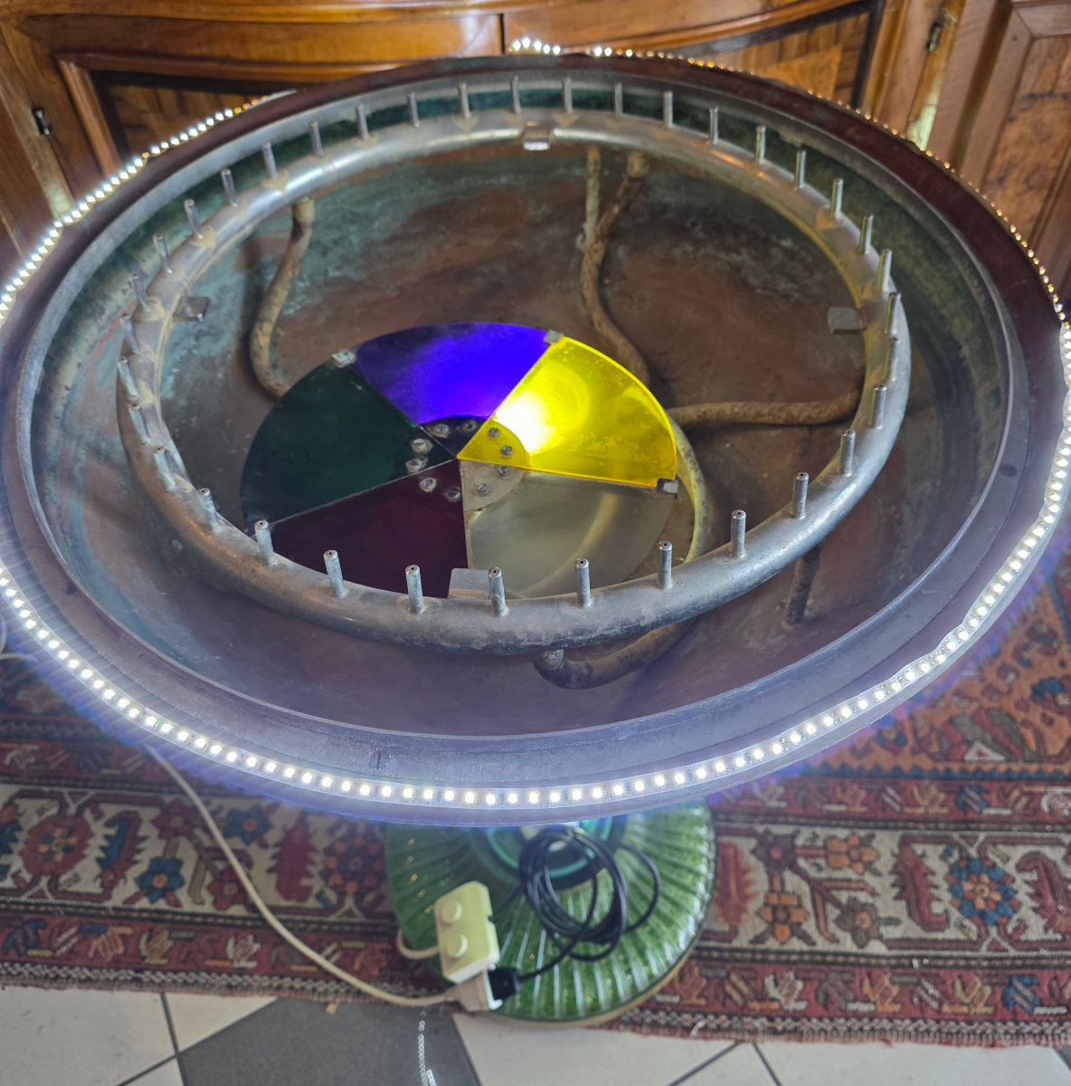 Grande fontaine lumineuse en verre de Murano, Italie, vers 1950-1960-photo-6