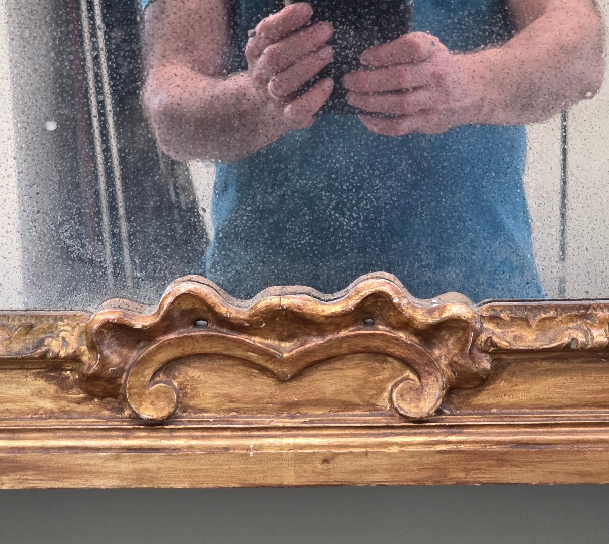 Carved And Gilded Wooden Mantelpiece – Northern Italy, Late 17th / Early 18th Century-photo-4