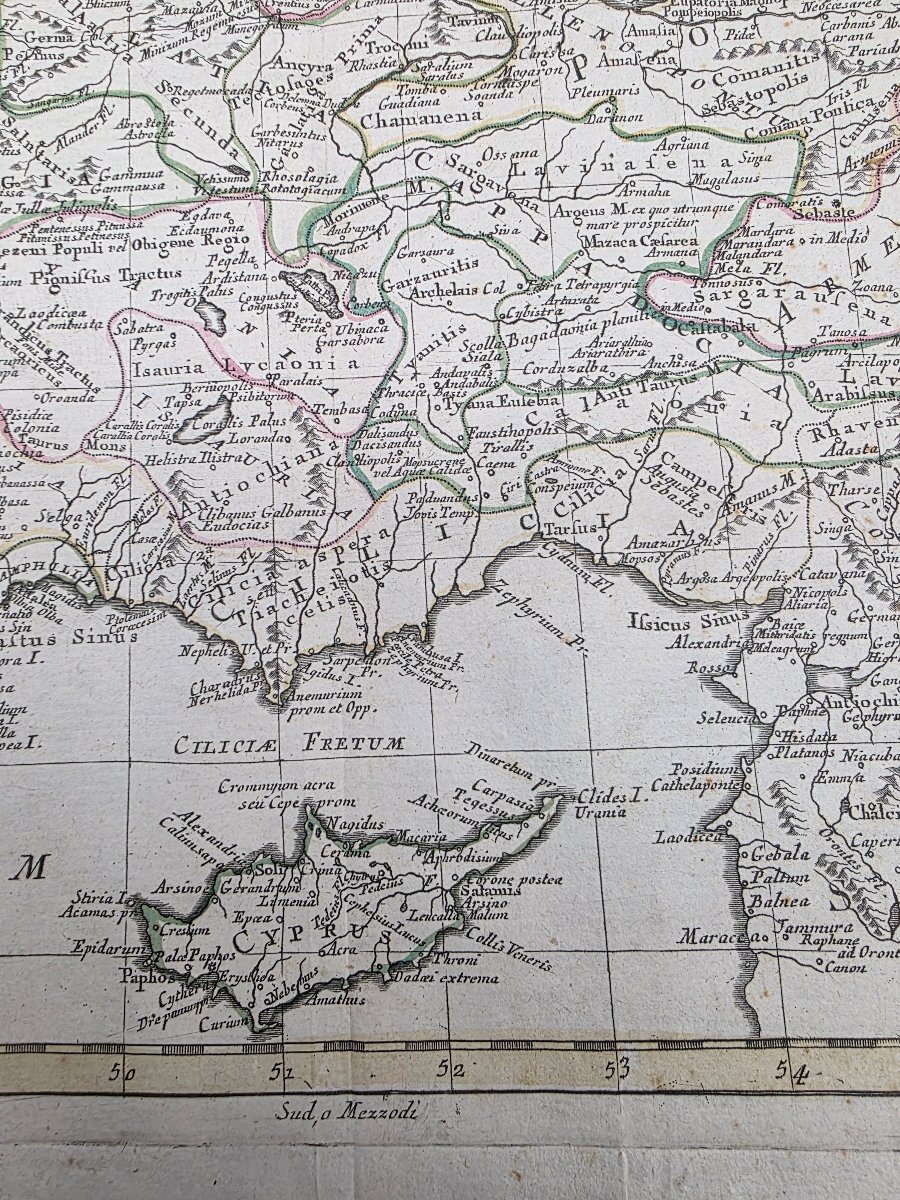 Map Of Asia Minor, Antonio Zatta, Venice 1785, 18th Century-photo-4