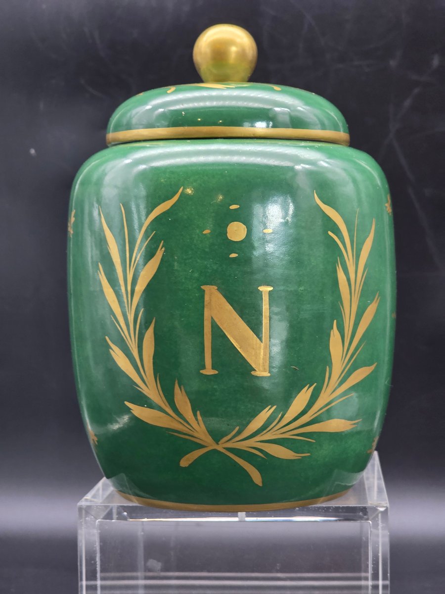 Vase en porcelaine avec Napoléon à Iéna 1806 – fin XIXe / début XXe siècle -photo-3