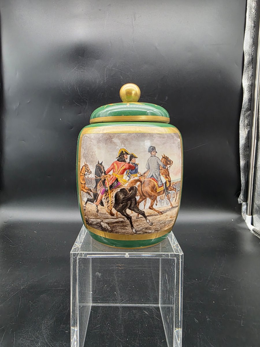 Vase en porcelaine avec Napoléon à Iéna 1806 – fin XIXe / début XXe siècle -photo-2