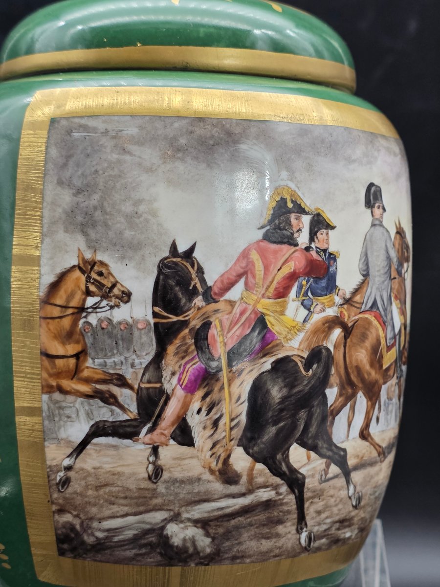 Vase en porcelaine avec Napoléon à Iéna 1806 – fin XIXe / début XXe siècle -photo-6