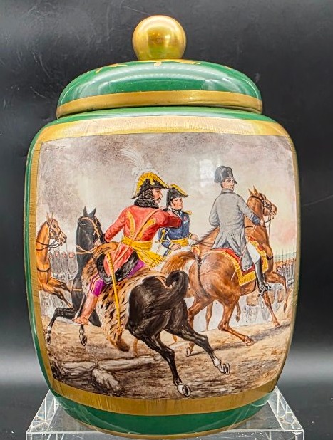 Vase en porcelaine avec Napoléon à Iéna 1806 – fin XIXe / début XXe siècle 