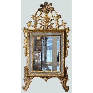 Piedmontese Carved And Mecca-gilt Mirror, Second Half Of The 18th Century