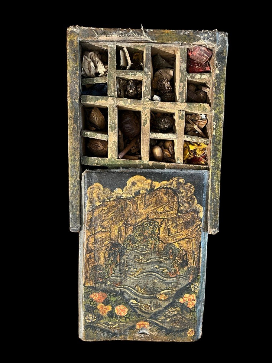 Boîte Porte Medicament, Ladakh XVIII Siècle
