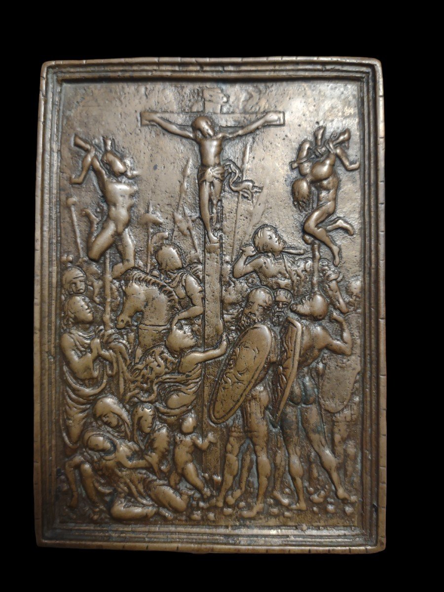 Crucifixion En Bronze Galeazzo Mondella , Dit 