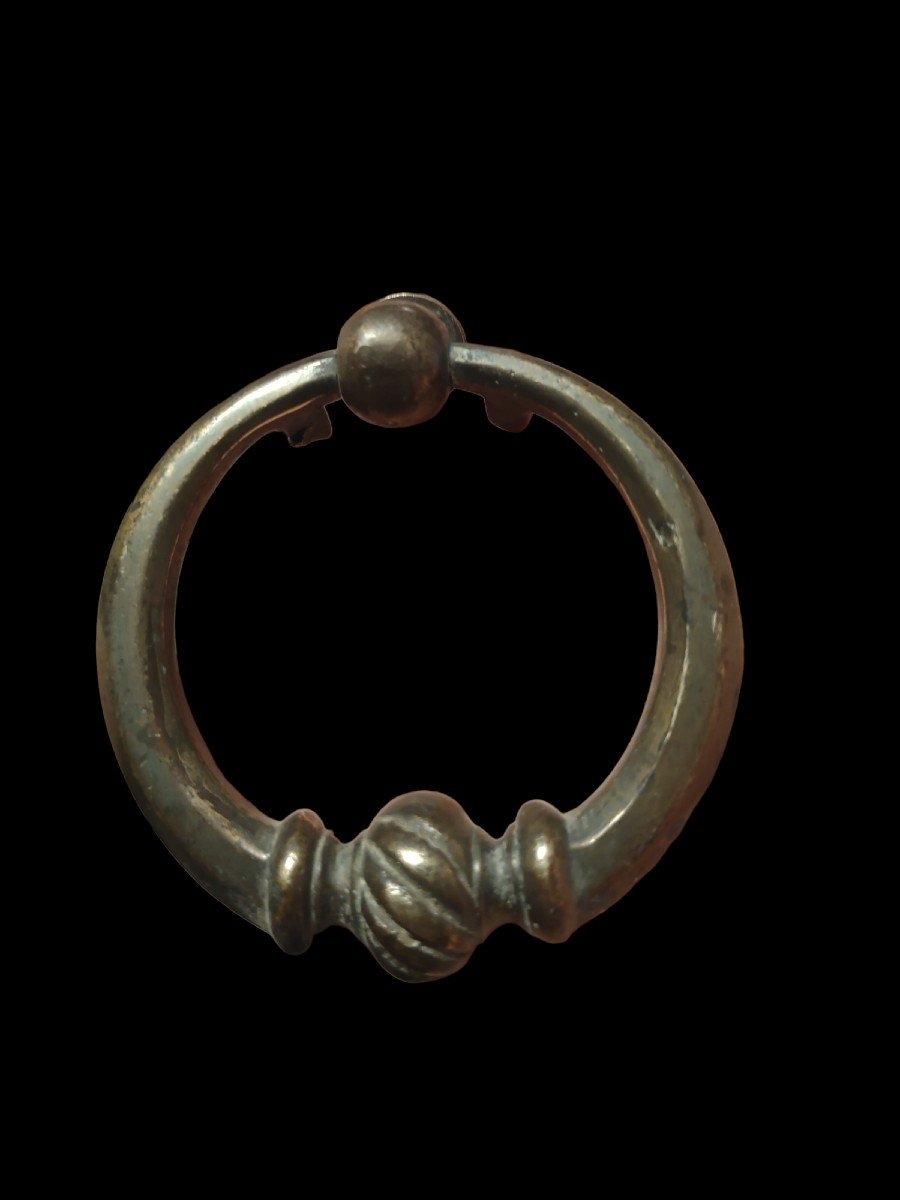 Paire Of Bronze Small Handles Empire Period-photo-1