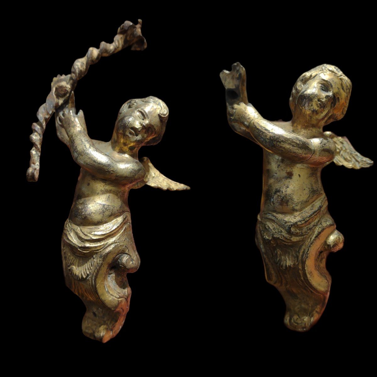4 Bronze Cherubs Italy XVIII Century 