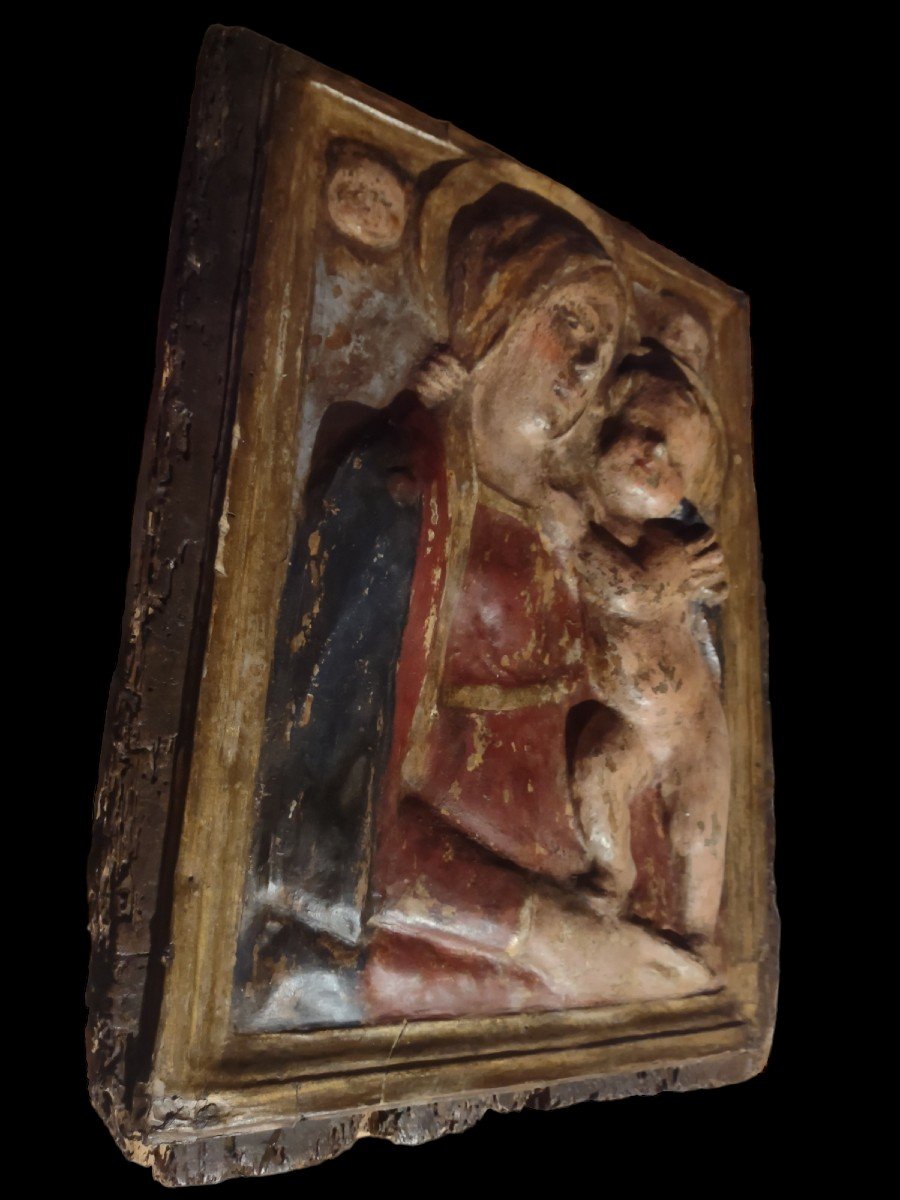 Haut-relief En Papier Mâché Italie XVIIe Siècle -photo-2