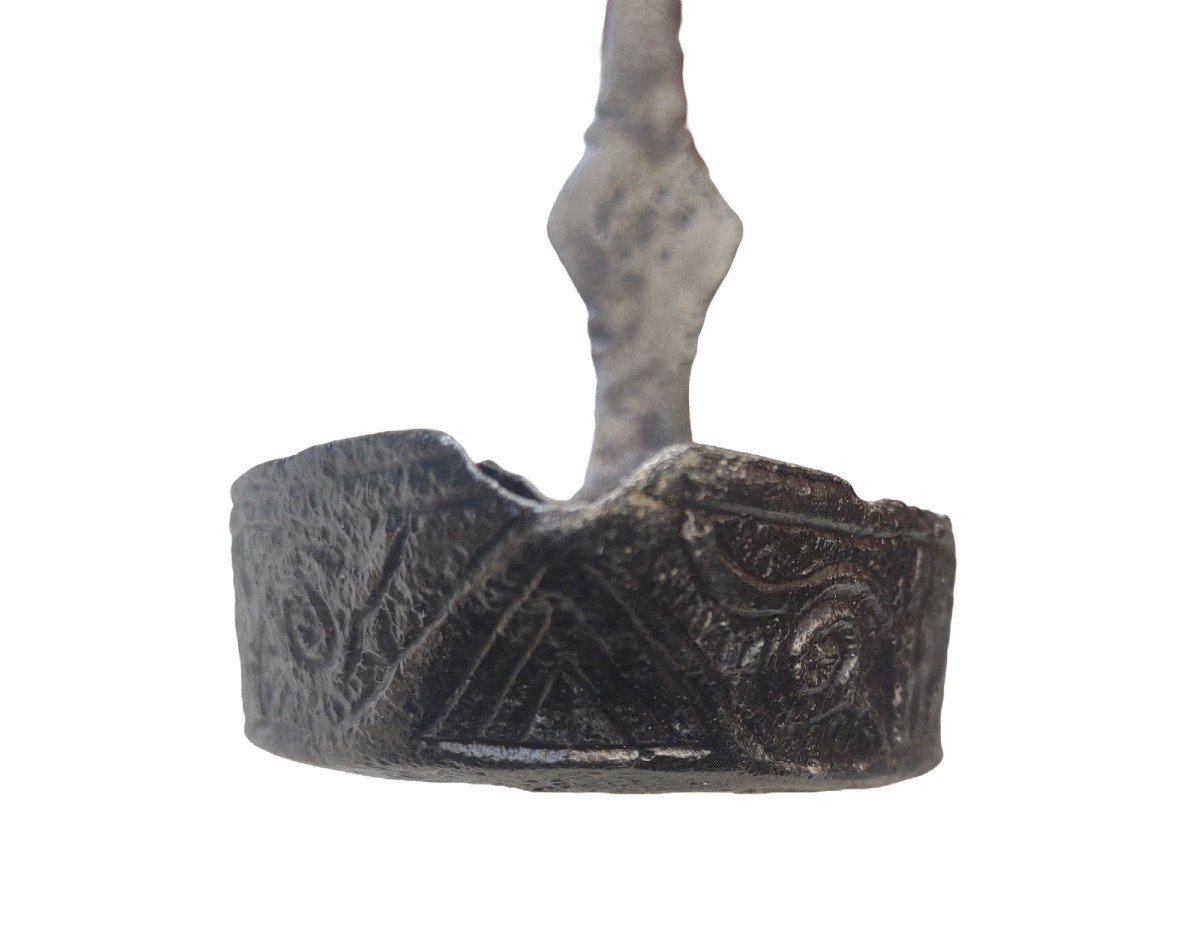 Haute époque Oil Lamp Gare Hunting-photo-5