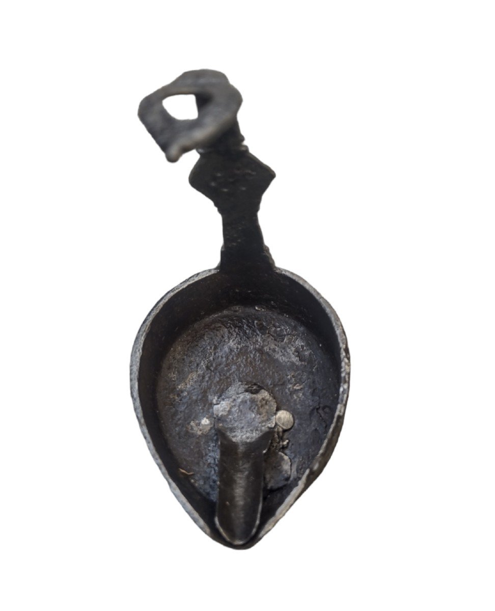 Haute époque Oil Lamp Gare Hunting-photo-7