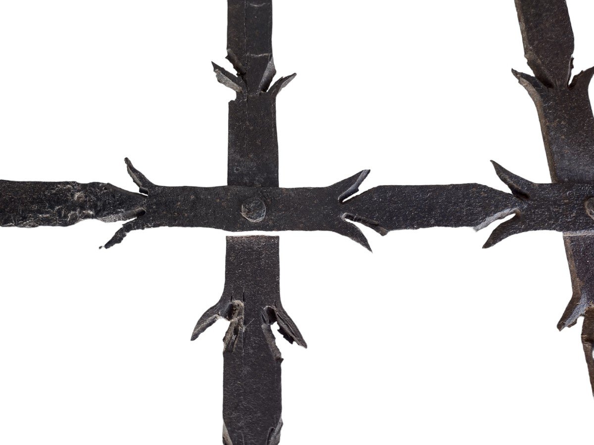 Wrought Iron Window Grate XV-xvi Century-photo-1
