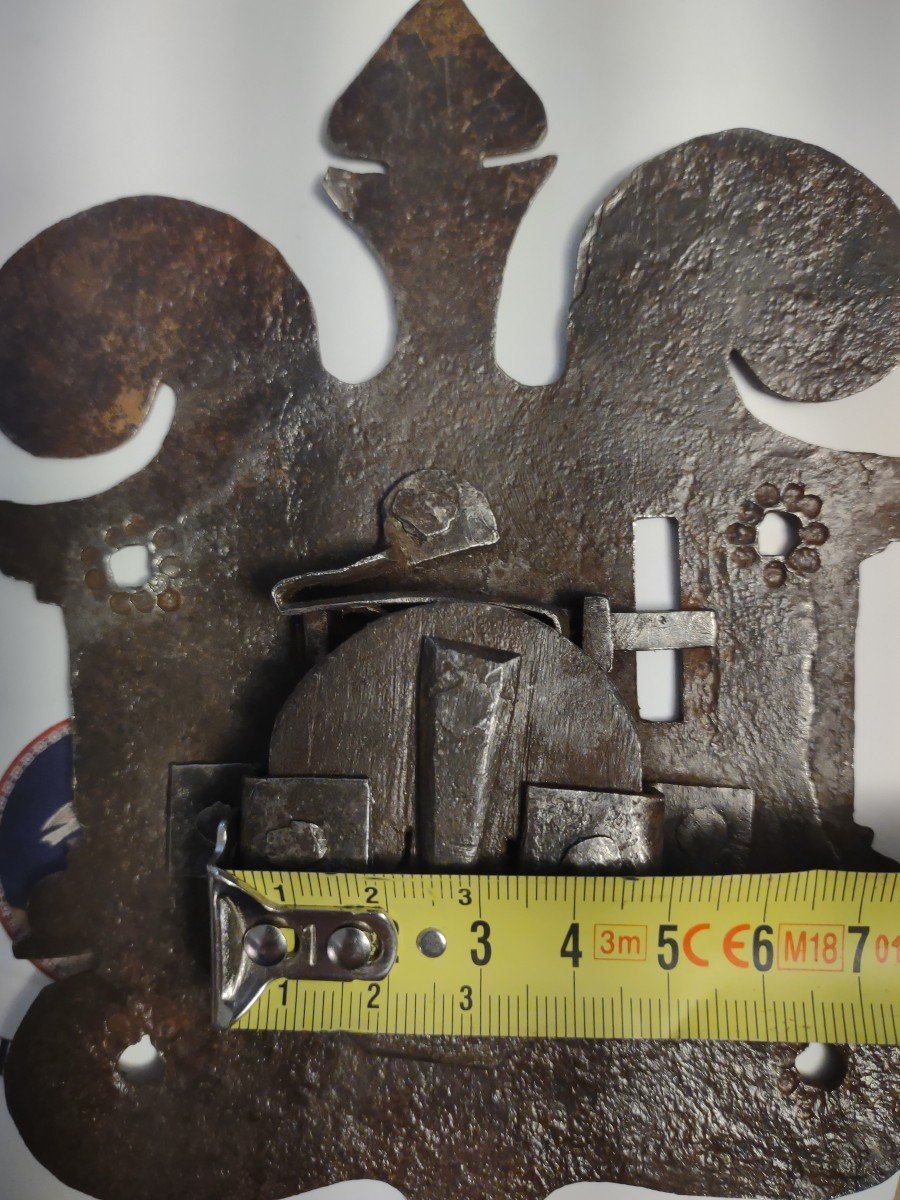 Wrought Iron Chest Lock XVII Century-photo-1