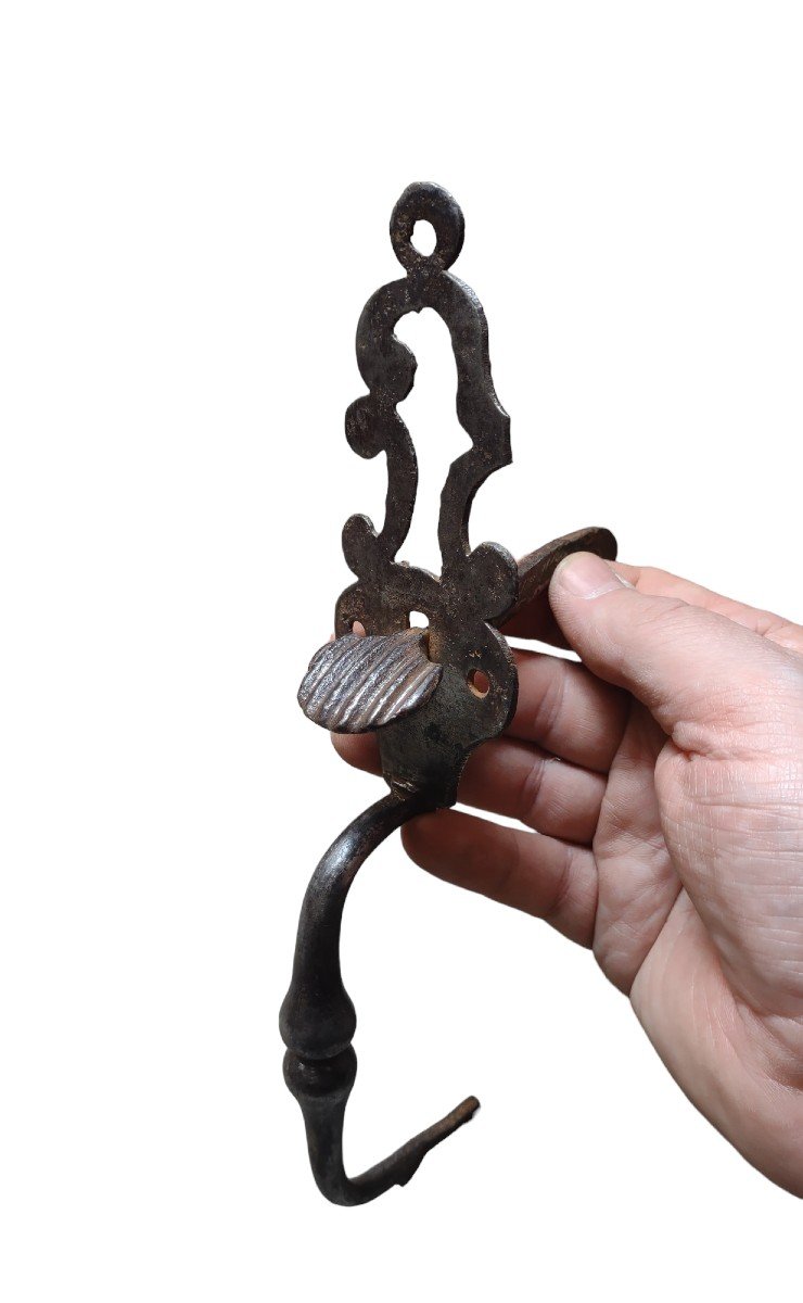 Wrought Iron Door Handle XVIII Century-photo-2