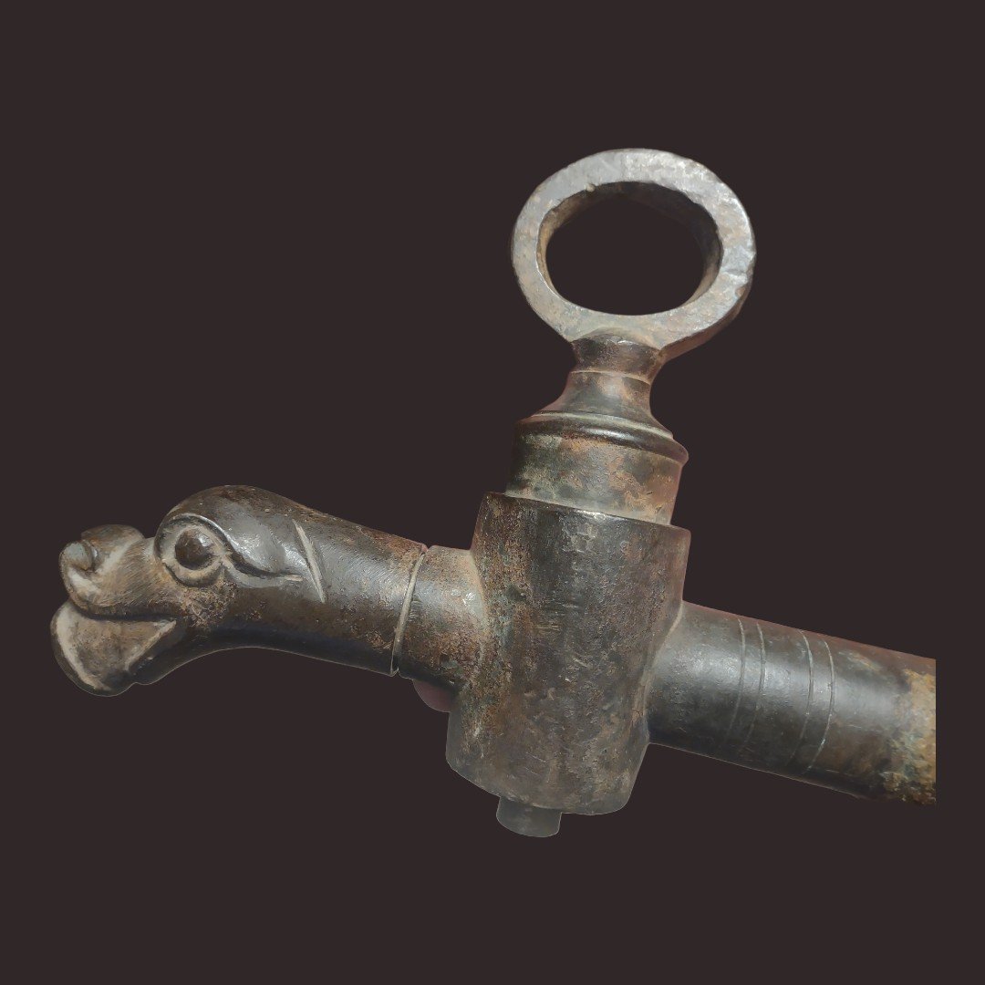 Robinet Zoomorphe En Bronze-photo-2