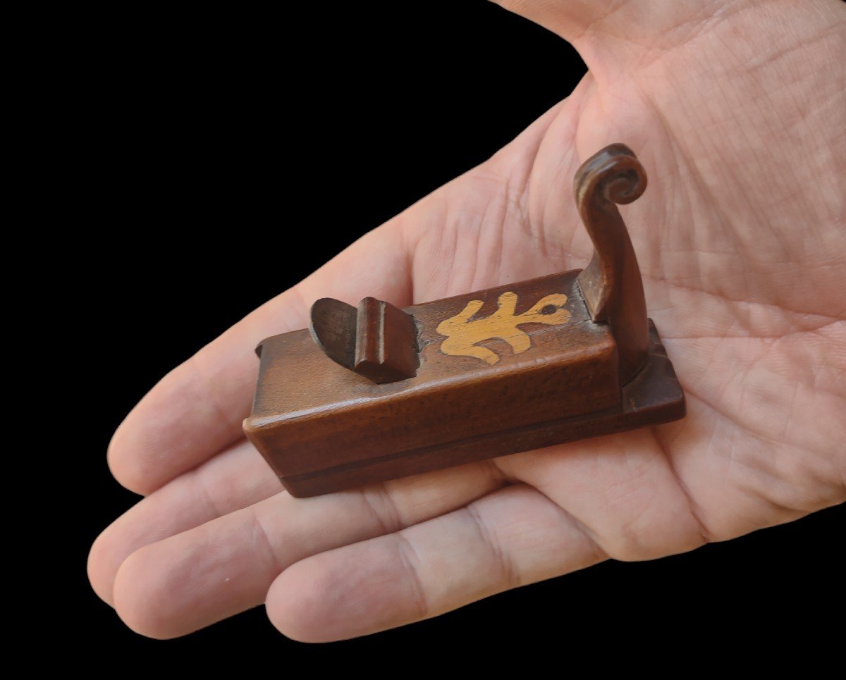 Rabot De Luthier Avec Incrustations XIXe Siècle