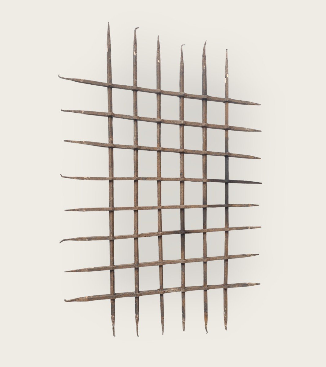 Strong Wrought Iron Window Grate XVI Century -photo-2