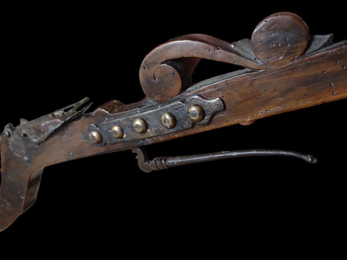 Sculpted Crossbow Italy XVII-xviii Century-photo-5