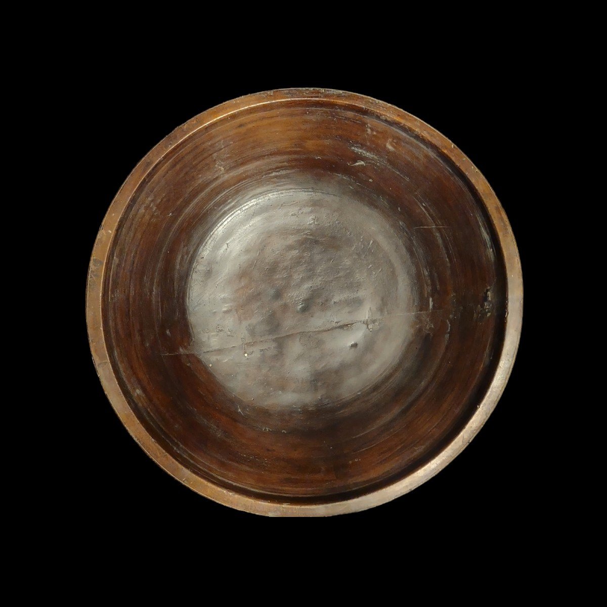 Large Wood Bowl Italian Alps Late XVIII Century Cm. 43-photo-3