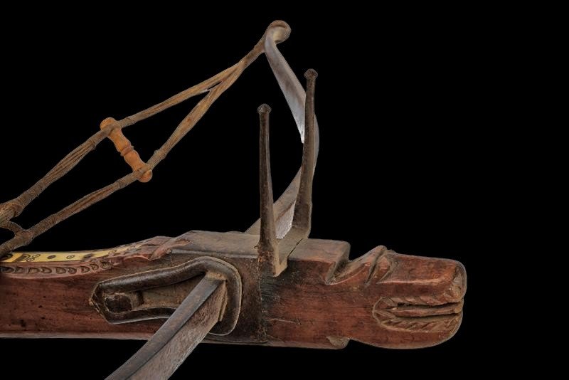 Arbalète Sculpté Italie XVIIe Siècle-photo-3