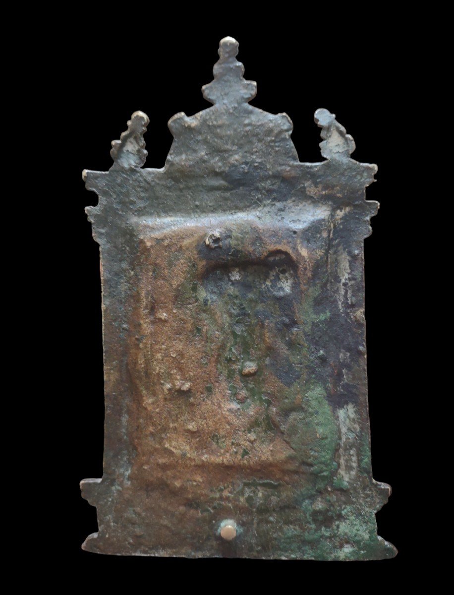 Baiser De Paix Oscillatoire En Bronze Italie XVIe Siècle -photo-1