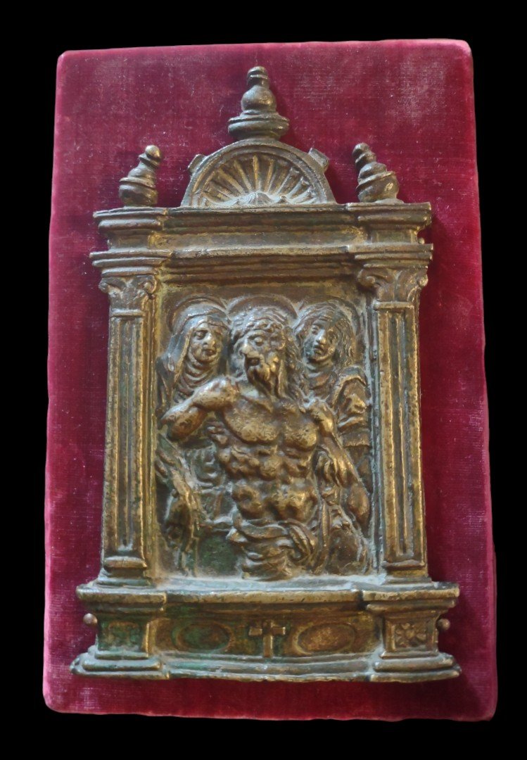 Baiser De Paix Oscillatoire En Bronze Italie XVIe Siècle 