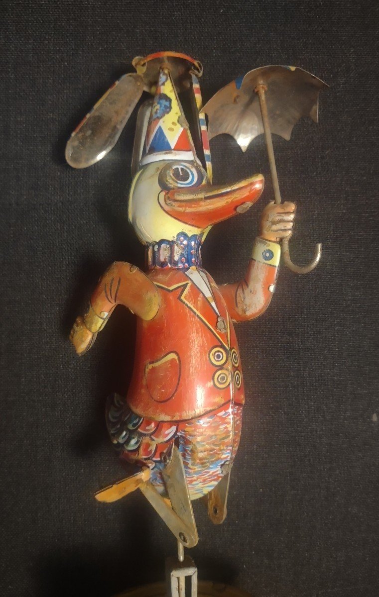 Jouet Mécanique Original Fonctionnant Avec Boîte d'Origine Vers 1920-photo-7