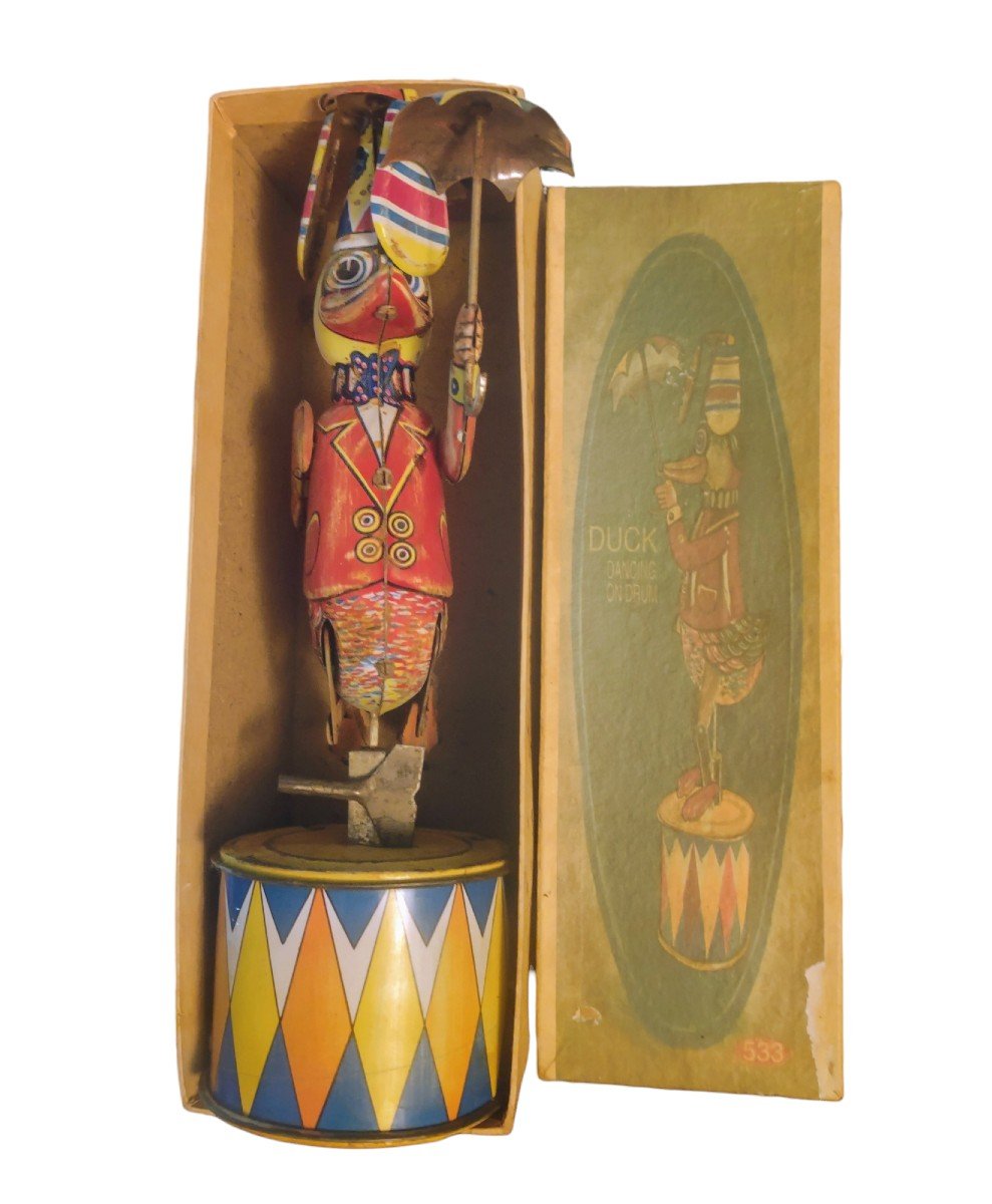 Jouet Mécanique Original Fonctionnant Avec Boîte d'Origine Vers 1920