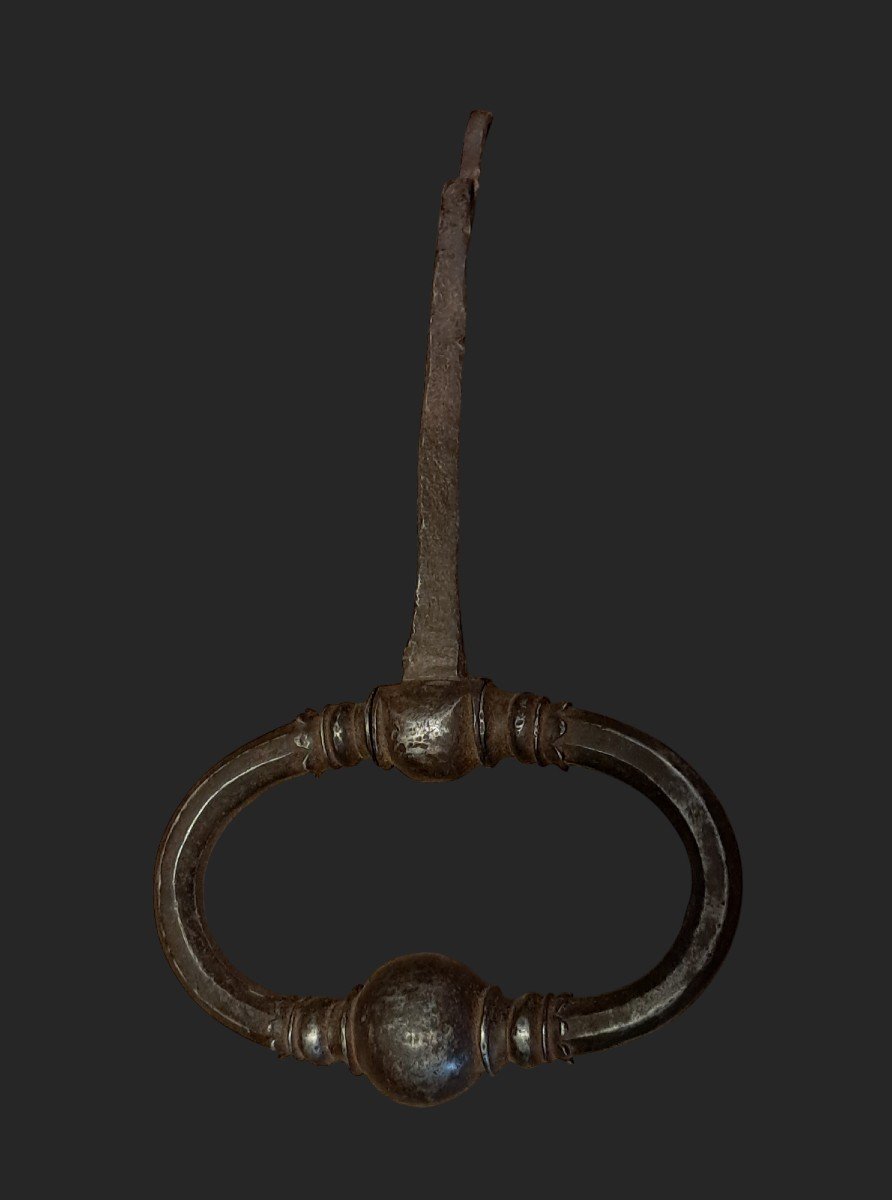 Heurtoir De Porte En Fer Forgé Fin Du XVIIe Siècle-photo-3