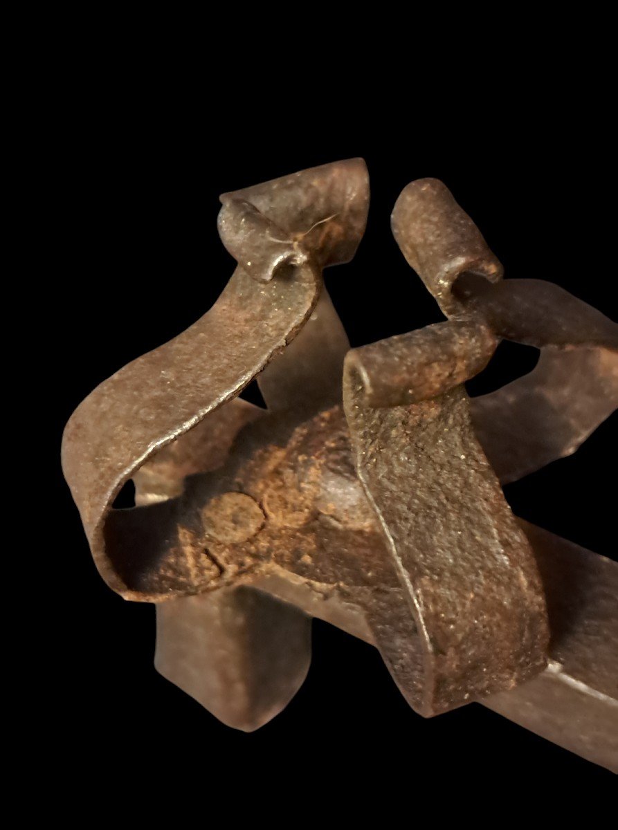 Heurtoir  De Porte Fer Forgé Haute époque-photo-1