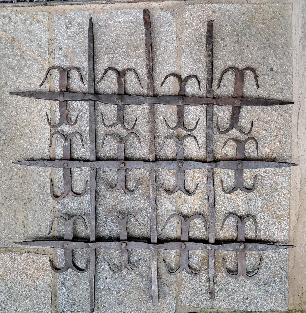 Rare Large Haute époque Window Grate