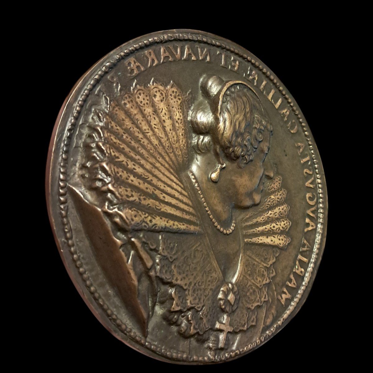 Guillaume Dupré Plaque en bronze Maria De Medici 98 Mm-photo-4