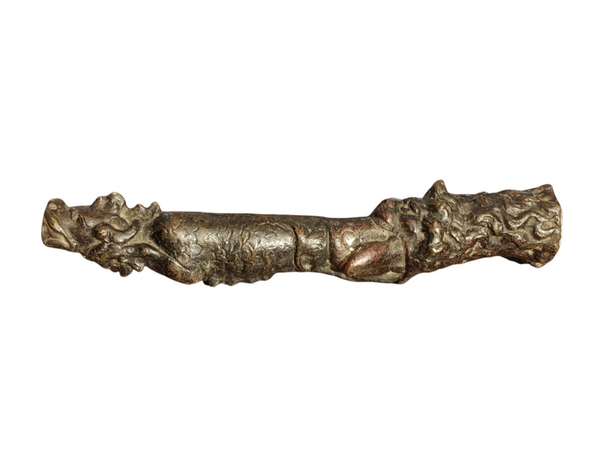 Bouche De Fontaine Zoomorphe En Bronze XVIe Siècle-photo-3