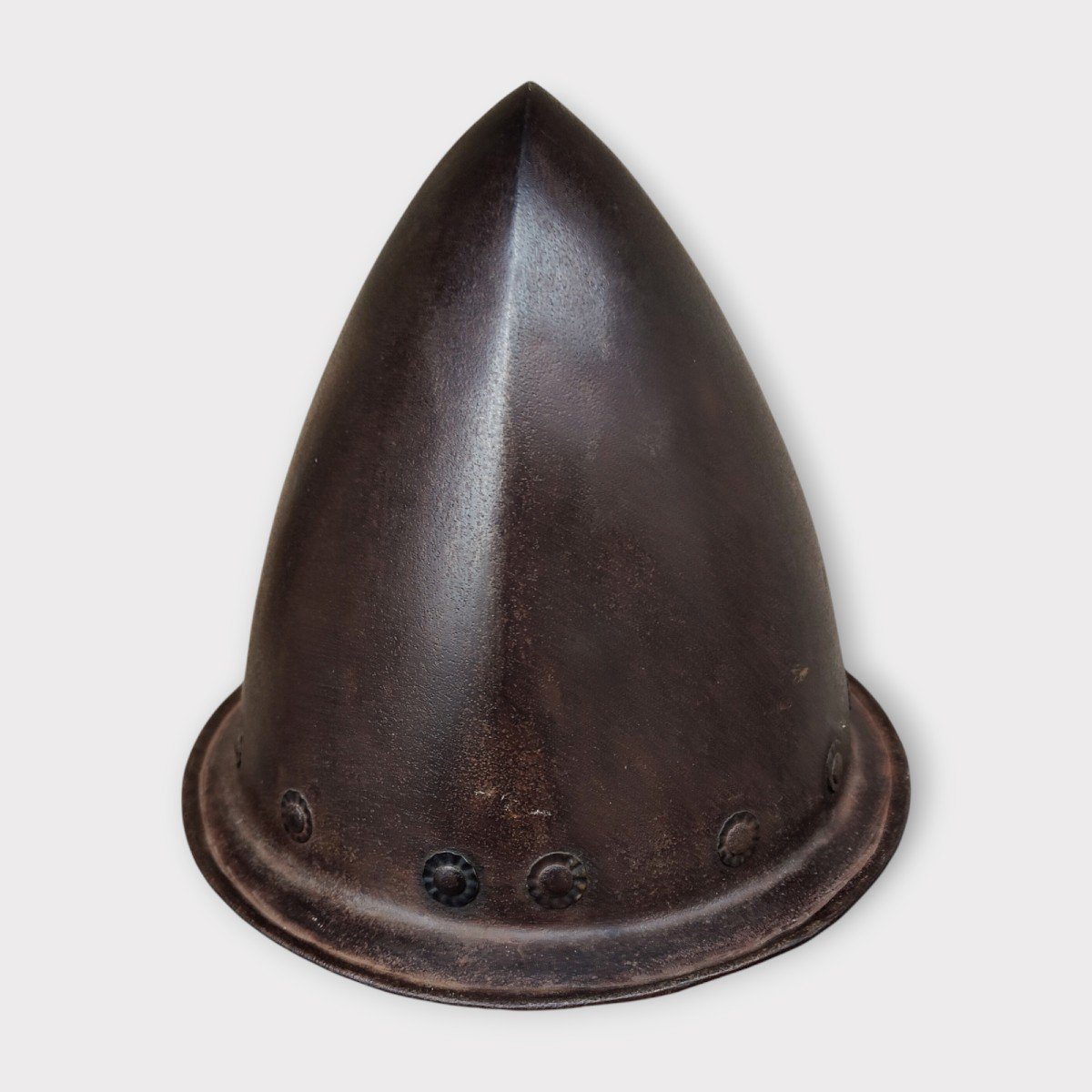 Cabasset Helmet In Wrought Iron Early XVII Century-photo-3