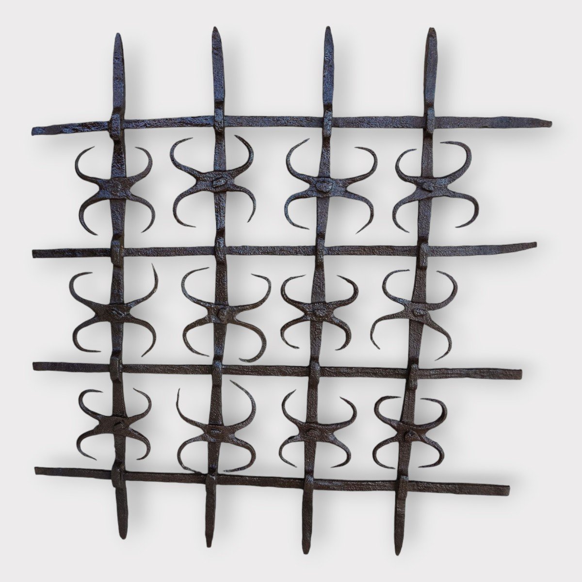 Rare Large Haute époque Window Grate-photo-7
