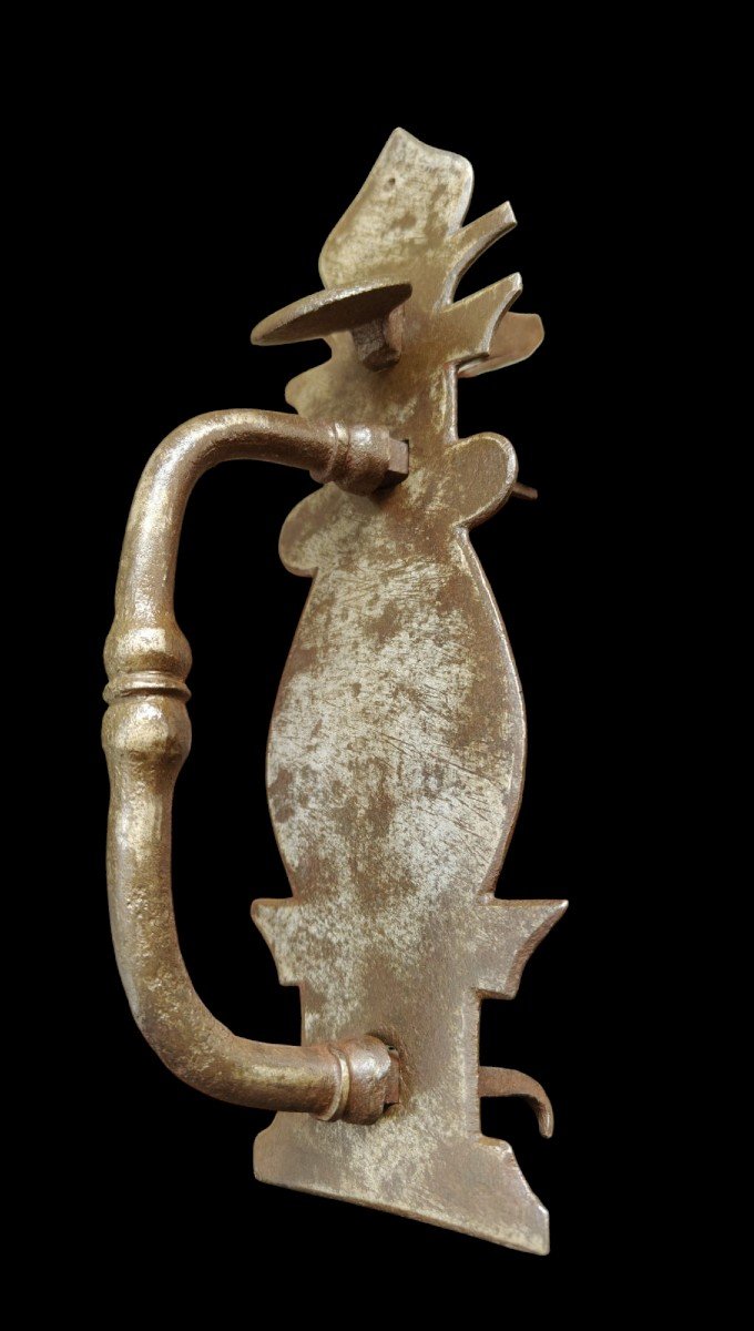   Wrought Iron  Door Handle XVII Century-photo-3