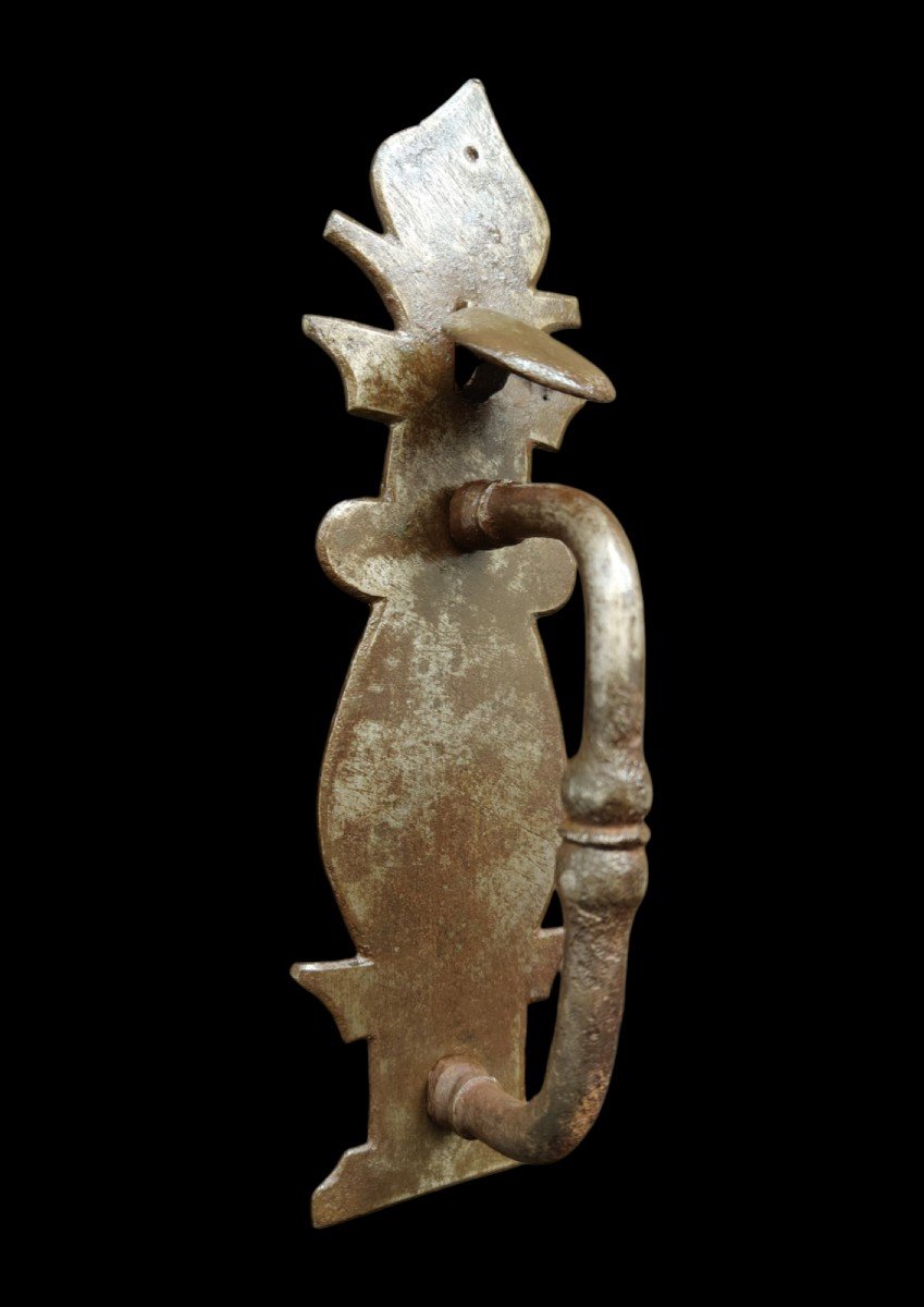   Wrought Iron  Door Handle XVII Century-photo-2