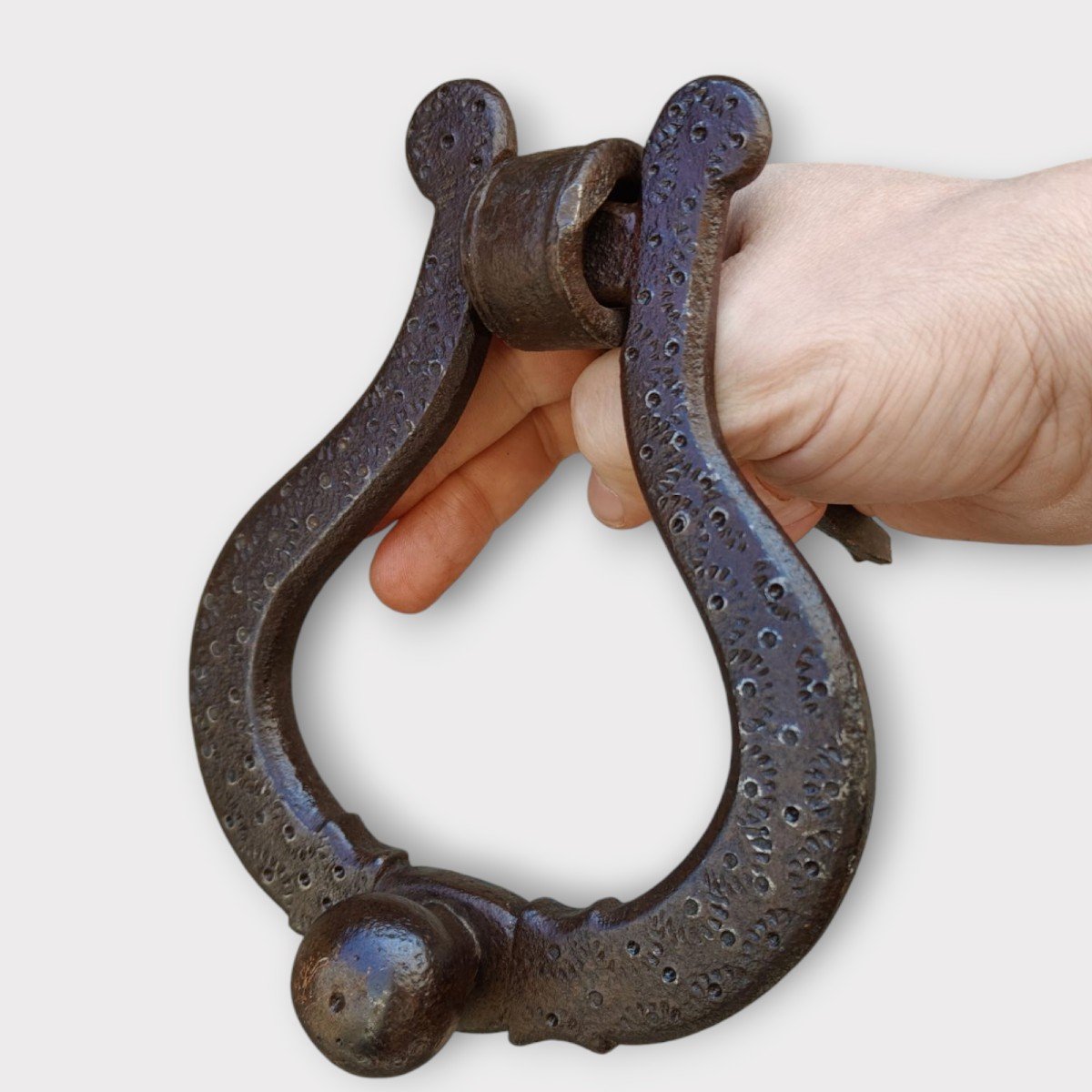 Large Wrought Iron Door Knocker,  XVI Century-photo-2