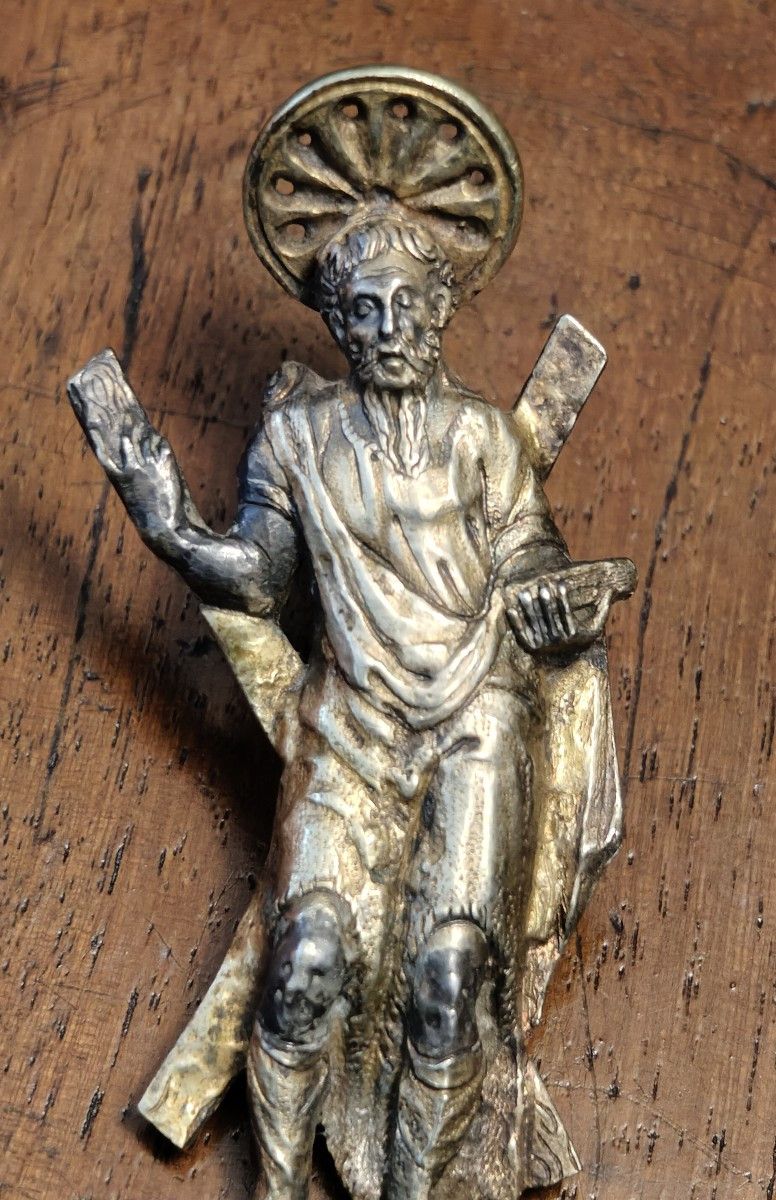 2 Petits Reliefs En Bronze Doré XVIe Siècle-photo-1
