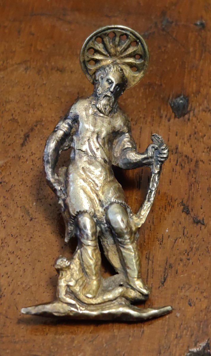 2 Petits Reliefs En Bronze Doré XVIe Siècle-photo-2