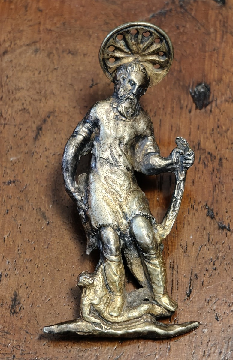 2 Petits Reliefs En Bronze Doré XVIe Siècle-photo-3