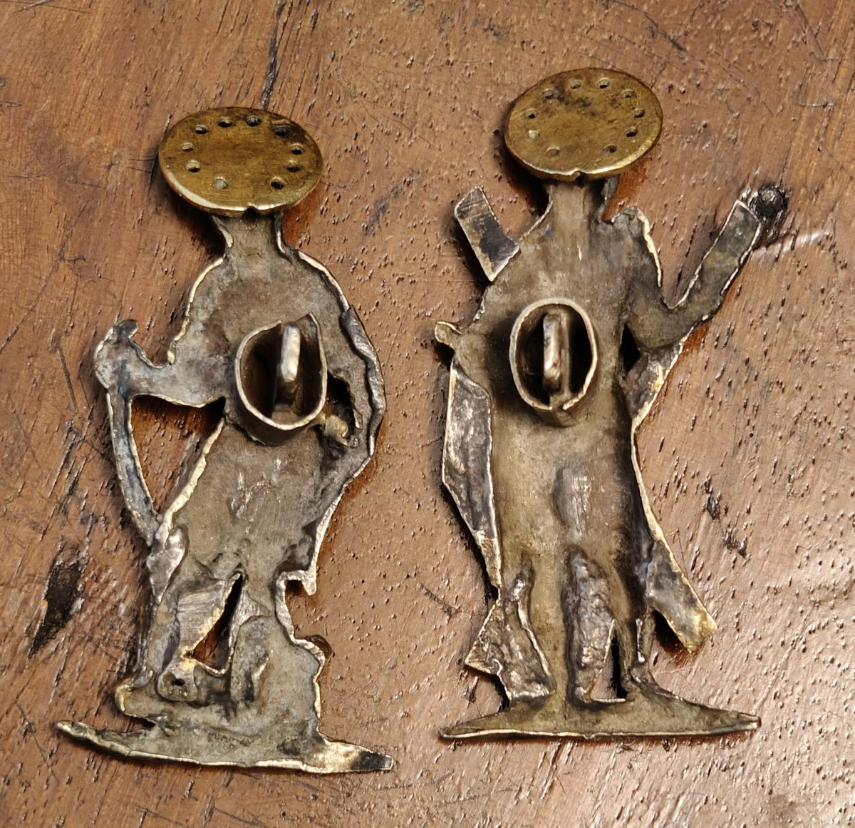 2 Petits Reliefs En Bronze Doré XVIe Siècle-photo-4