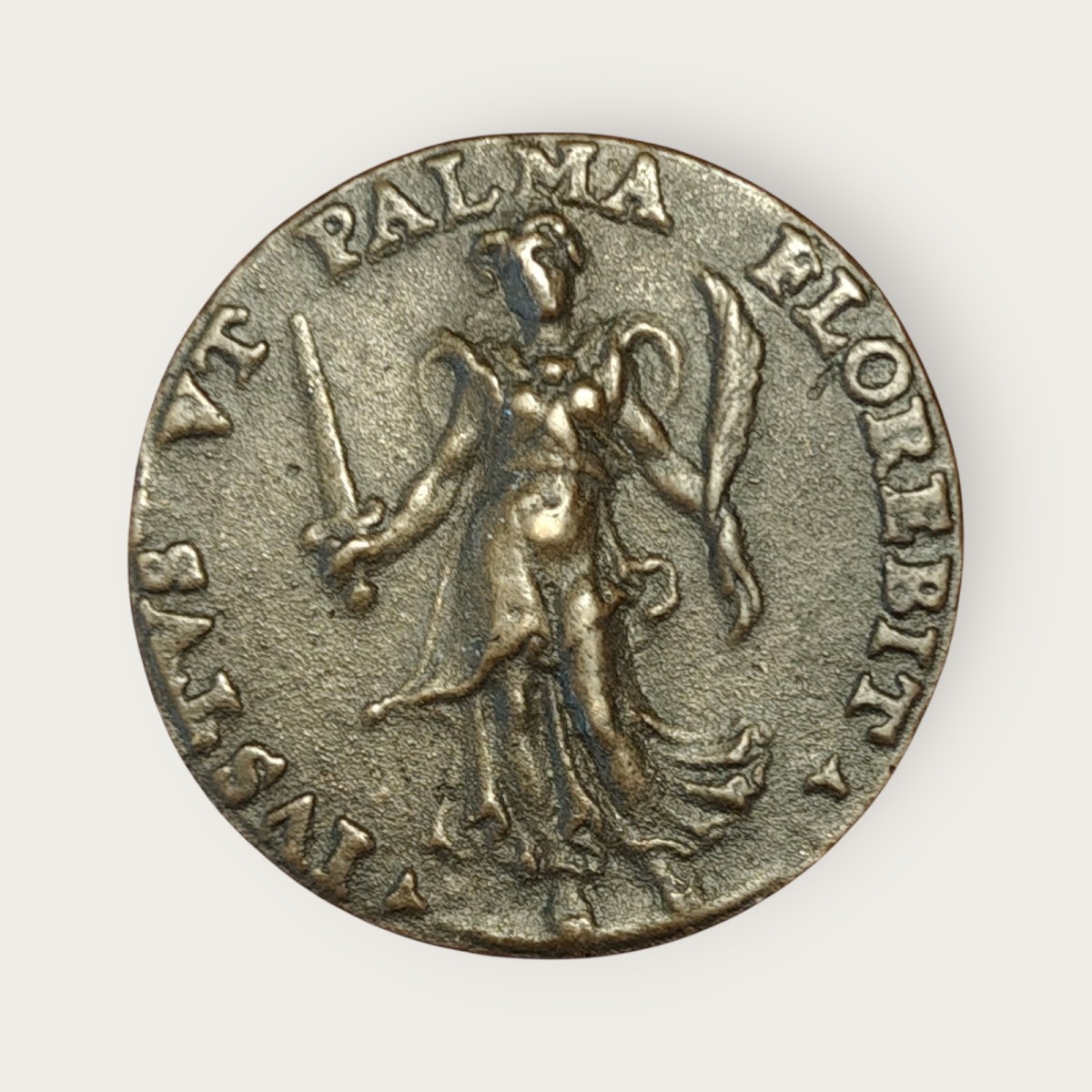 Médaille Représentant Le Juriste Hieronymus Morcat Et La Justice XVIe Siècle-photo-1