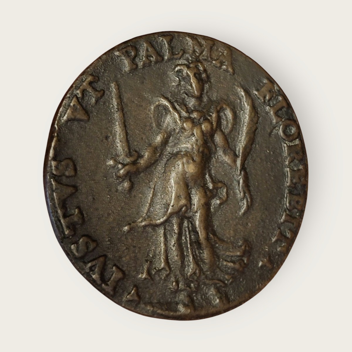 Médaille Représentant Le Juriste Hieronymus Morcat Et La Justice XVIe Siècle-photo-4