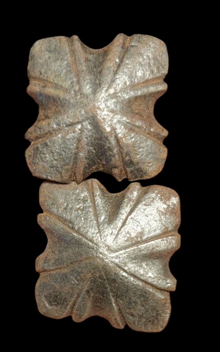 9 Large Forged Iron Nails XVIII Century-photo-2