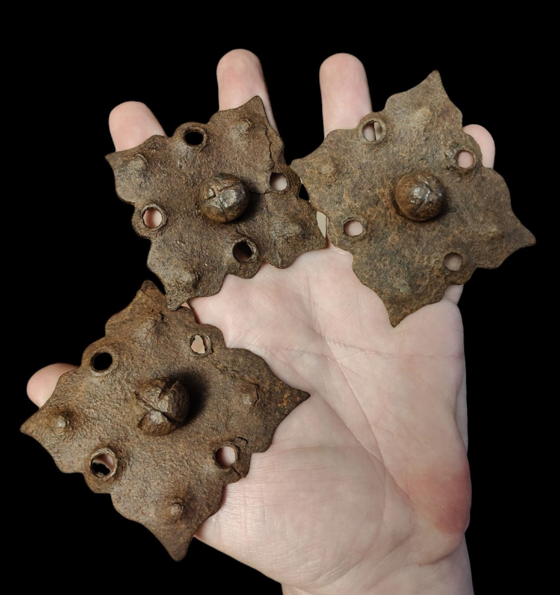 12 Wrought Iron Nails XVIII Century 